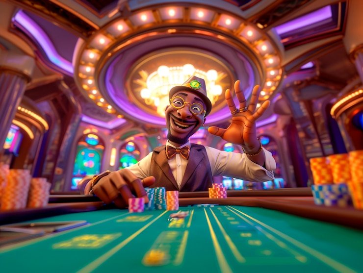 Live baccarat table at rajapool with professional croupier and multi-camera HD stream